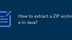 How to extract a ZIP archive in Java?