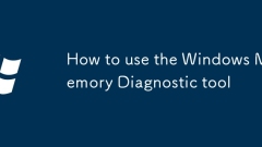 How to use the Windows Memory Diagnostic tool