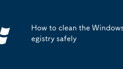 How to clean the Windows registry safely