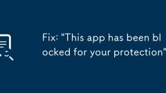 Fix: 'This app has been blocked for your protection'