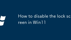 How to disable the lock screen in Win11