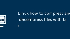 Linux how to compress and decompress files with tar