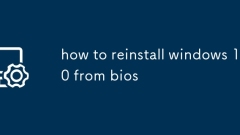 how to reinstall windows 10 from bios