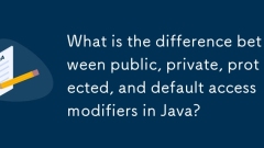 What is the difference between public, private, protected, and default access modifiers in Java?