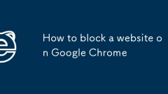 如何在Google Chrome上阻止网站