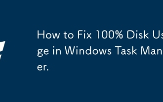 So beheben Sie die 100% ige Datenträgernutzung in Windows Task Manager.