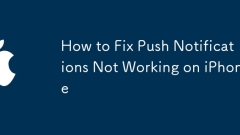 How to Fix Push Notifications Not Working on iPhone