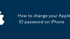 How to change your Apple ID password on iPhone