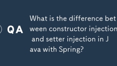 What is the difference between constructor injection and setter injection in Java with Spring?