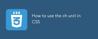How to use the ch unit in CSS