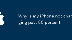 Why is my iPhone not charging past 80 percent
