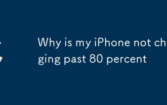 Why is my iPhone not charging past 80 percent