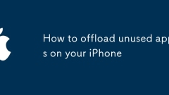 How to offload unused apps on your iPhone