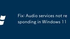 Fix: Audio services not responding in Windows 11