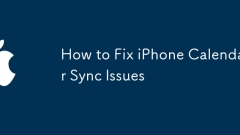 How to Fix iPhone Calendar Sync Issues