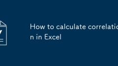 Wie man Korrelation in Excel berechnet