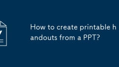 Wie erstelle ich druckbare Handzettel von einem PPT?