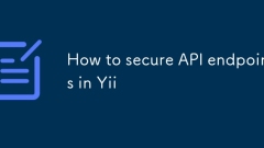 How to secure API endpoints in Yii