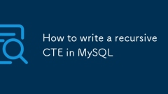 Comment écrire un CTE récursif dans MySQL