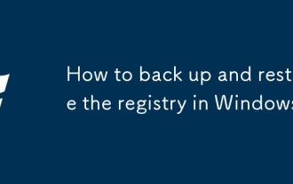 Cara menyandarkan dan memulihkan pendaftaran di Windows