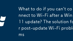 What to do if you can't connect to Wi-Fi after a Win11 update? The solution for post-update Wi-Fi problems