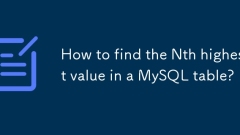 Comment trouver la nième valeur la plus élevée dans une table MySQL?