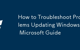 문제 해결 방법 Windows 업데이트 : Microsoft Guide
