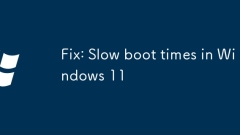 Fix: Slow boot times in Windows 11