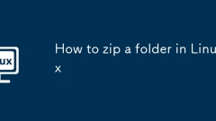 How to zip a folder in Linux