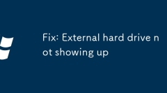 Fix: External hard drive not showing up