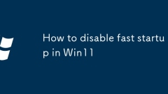 How to disable fast startup in Win11