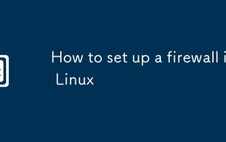 How to set up a firewall in Linux