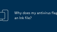 Why does my antivirus flag an lnk file?