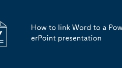 Cara menghubungkan perkataan ke persembahan powerpoint