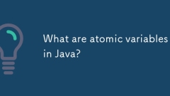 What are atomic variables in Java?