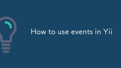 How to use events in Yii