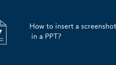 Bagaimana cara memasukkan tangkapan skrin dalam ppt?
