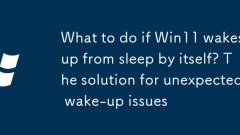 What to do if Win11 wakes up from sleep by itself? The solution for unexpected wake-up issues