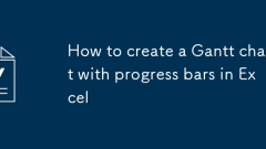 Cara membuat carta Gantt dengan bar kemajuan di Excel