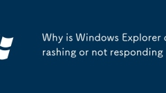 Why is Windows Explorer crashing or not responding