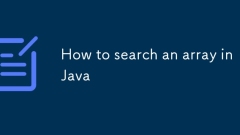 How to search an array in Java