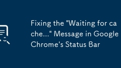 Fixing the 'Waiting for cache...' Message in Google Chrome's Status Bar