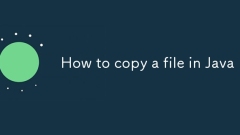 How to copy a file in Java