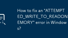 How to fix an 'ATTEMPTED_WRITE_TO_READONLY_MEMORY' error in Windows?
