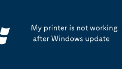 My printer is not working after Windows update