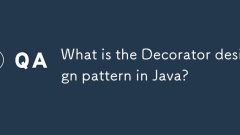 What is the Decorator design pattern in Java?