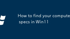 How to find your computer specs in Win11