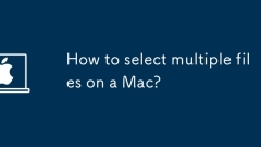 How to select multiple files on a Mac?