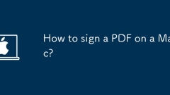 How to sign a PDF on a Mac?