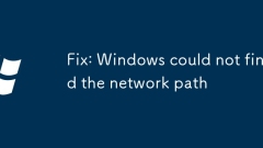 Fix: Windows could not find the network path